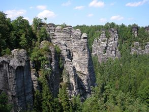 Pohľad z mosta Bastei