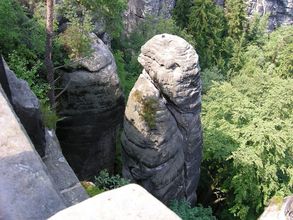 Pohľad z mosta Bastei