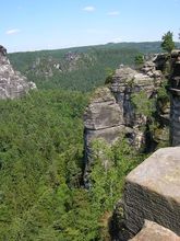 Pohľad z mosta Bastei