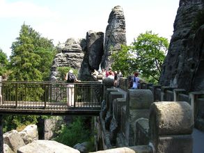 Pohľad z mosta Bastei