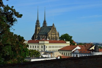 Pohľad zo Špilberku na Petrov