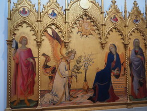 Simone Martini: Annunciation with St. Margaret and St. Ansanus