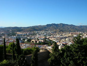 Pohľad na mesto z pevnosti Gibralfaro