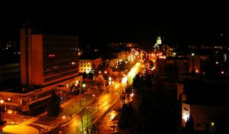 Spišská Nová Ves v noci